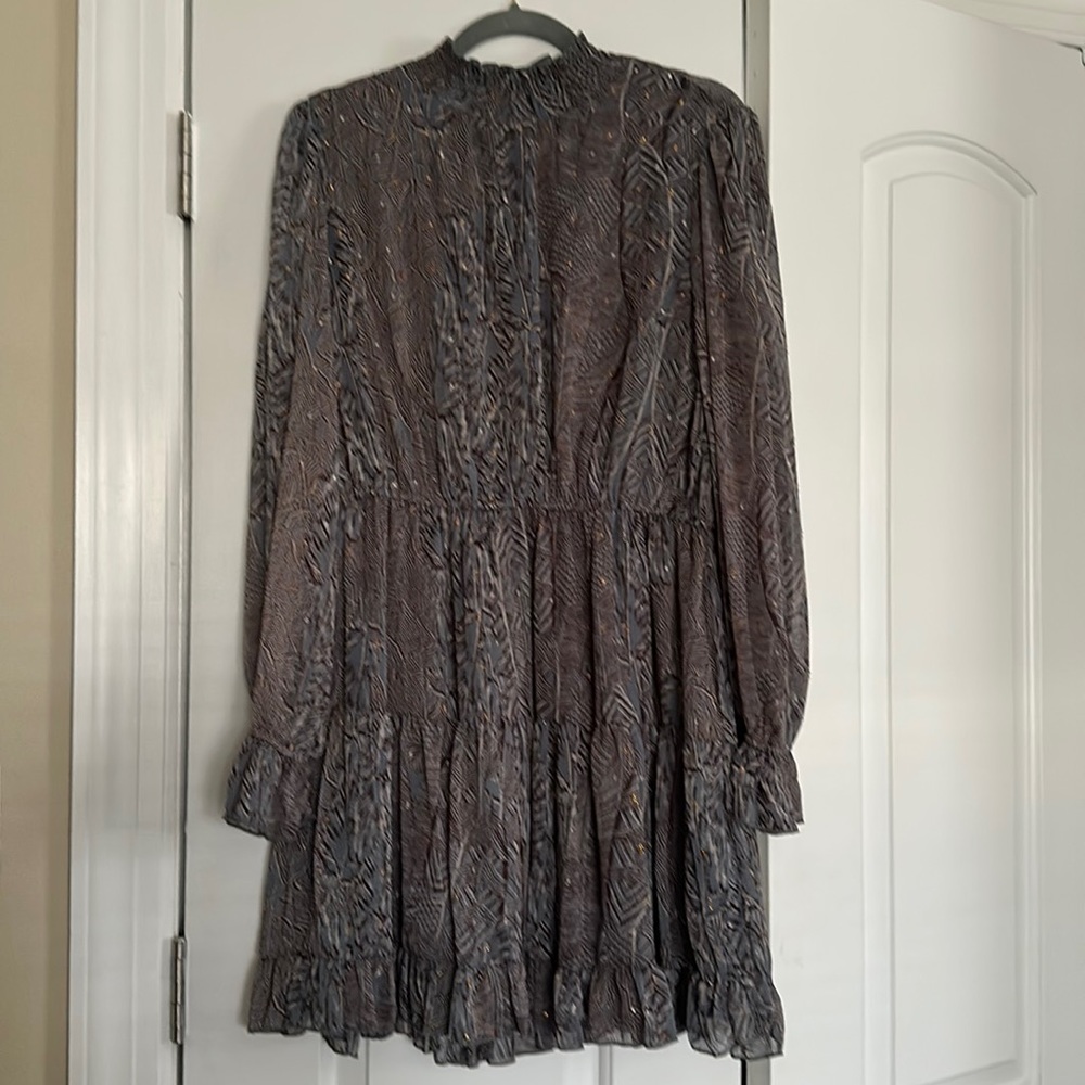 Aqua Long Sleeve Dress